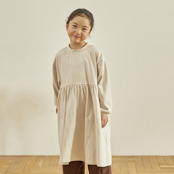 【25FW】ギャザーワンピース / ブラック