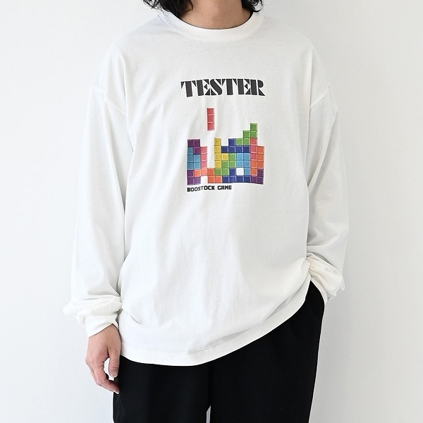 【25FW】TESTER L/S Tシャツ / ホワイト