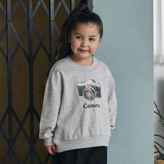 【25FW】camera トレーナー / ブラック