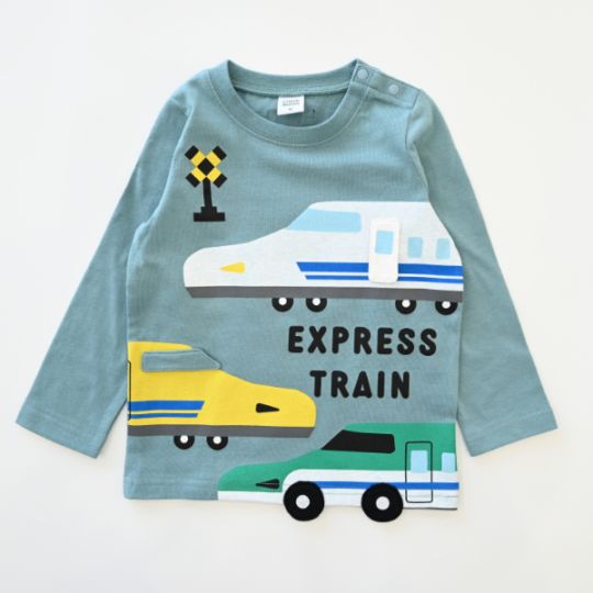 【25FW】新幹線 ロングＴシャツ / ブルー