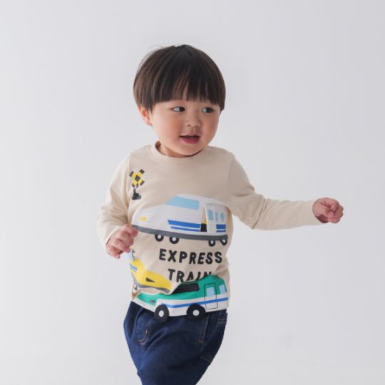 【25FW】新幹線 ロングＴシャツ / レッド