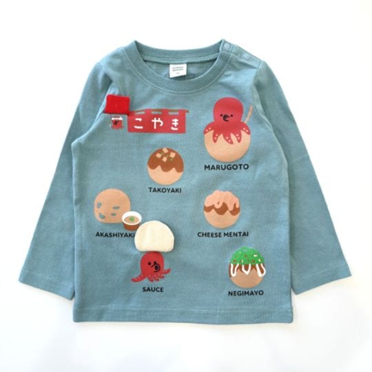 【25FW】たこ焼き ロングＴシャツ / ブルー