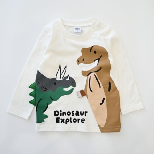 【25FW】恐竜 ロングＴシャツ / オフホワイト