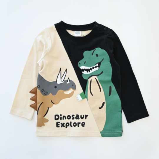 【25FW】恐竜 ロングＴシャツ / ブラック