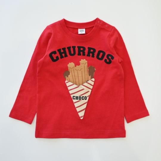 【25FW】チュロス ロングＴシャツ / レッド