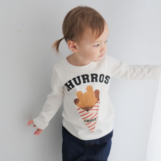 【25FW】チュロス ロングＴシャツ / ブラック