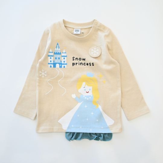 【25FW】雪のお姫様 ロングＴシャツ / ラベンダー
