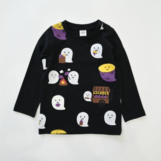 【25FW】おばけの焼きいも ロングＴシャツ / ピンク