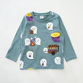 【25FW】おばけの焼きいも ロングTシャツ / ブルー
