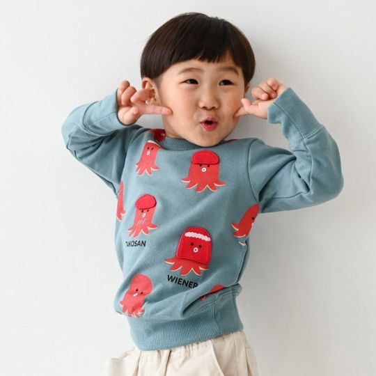 【25FW】タコさんウインナー トレーナー / マスタード