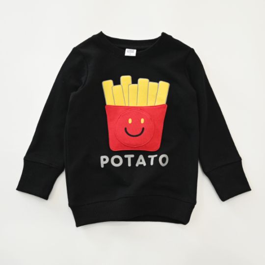 【25FW】スマイルポテト　トレーナー / オフホワイト
