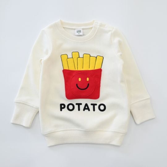 【25FW】スマイルポテト トレーナー / ブルー