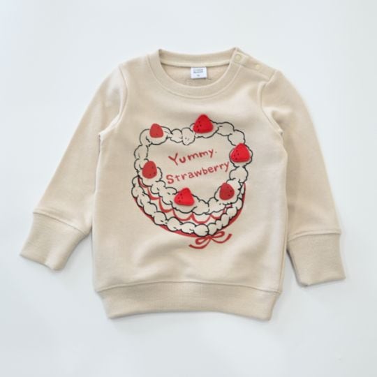 【25FW】いちごショートケーキ トレーナー / ブラック