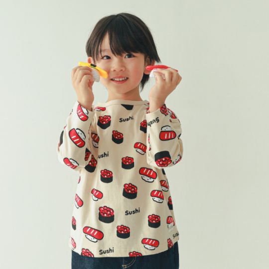 【25FW】お寿司 ロングＴシャツ / アイボリー