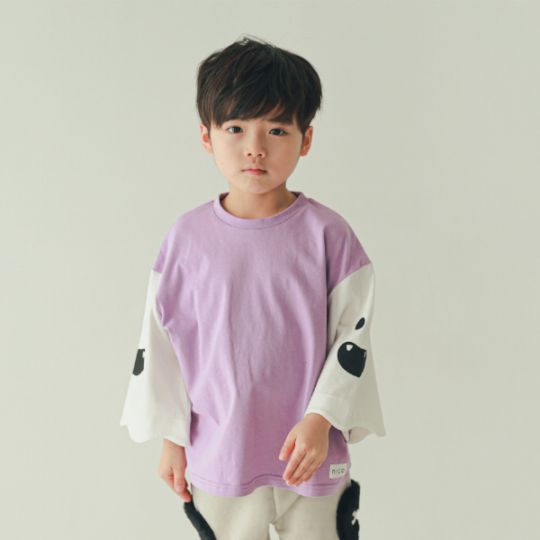 【25FW】おばけ袖 ロングＴシャツ / ブルー