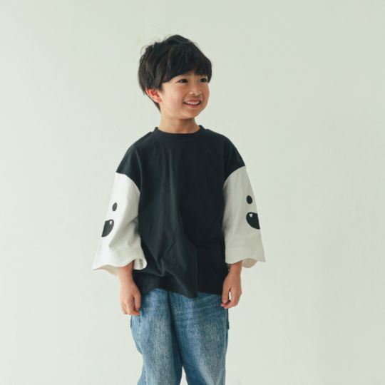 【25FW】おばけ袖 ロングＴシャツ / ブルー