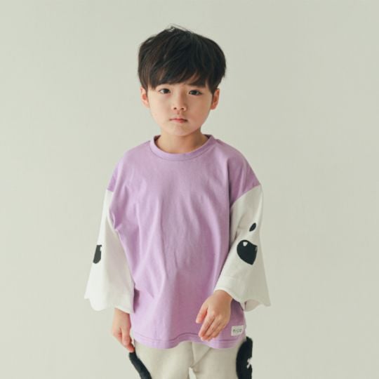 【25FW】おばけ袖 ロングＴシャツ / ブラック
