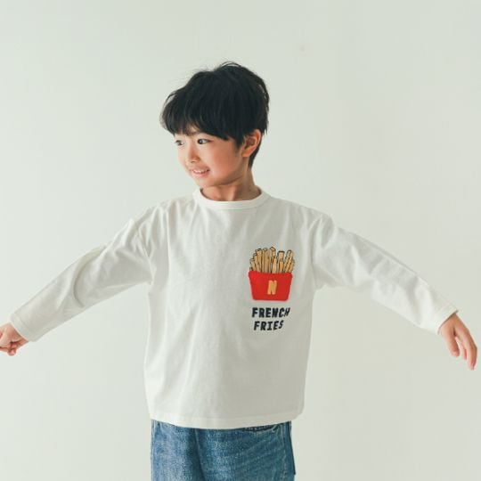 【25FW】ポテトポケット ロングＴシャツ / オフホワイト