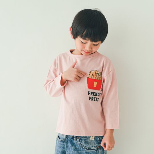 【25FW】ポテトポケット ロングＴシャツ / ブルー