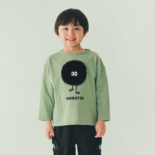 【25FW】モンスター ロングＴシャツ / ブルー