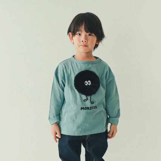 【25FW】モンスター ロングＴシャツ / ブルー