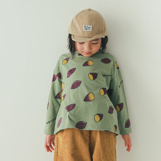【25FW】やきいも ロングＴシャツ / オリーブ