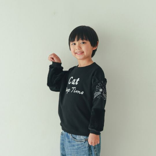 【25FW】猫袖 トレーナー / ラベンダー