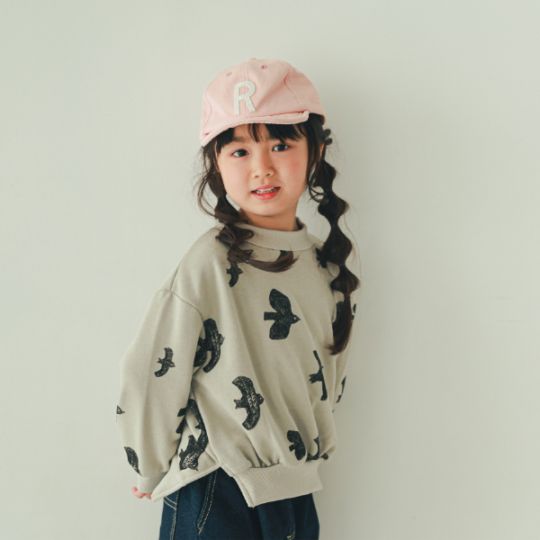 【25FW】バード チュニックトレーナー / パープル