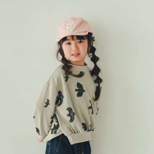 【25FW】バード チュニックトレーナー / グレー