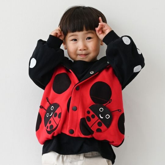 【25FW】てんとう虫 ベスト / レッド