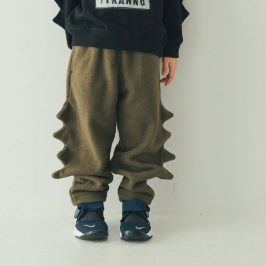 【25FW】トゲトゲ フリースロングパンツ / カーキ