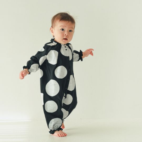 【25FW】アラカルト フリルロンパース / ブラック