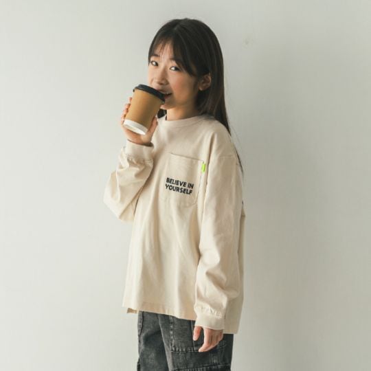 【25FW】AGREE ロングＴシャツ / ベージュ