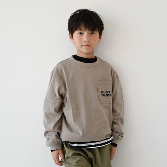 【25FW】AGREE ロングＴシャツ / ベージュ