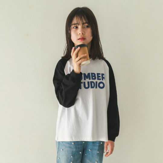 【25FW】NUMBER STUDIO ロングTシャツ / サンド