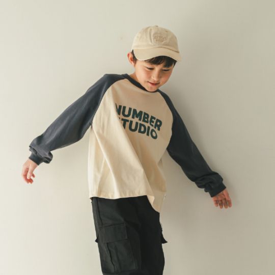 【25FW】NUMBER STUDIO ロングTシャツ / サンド