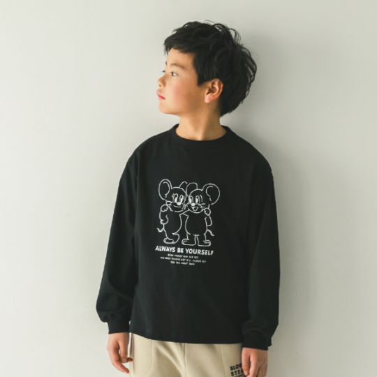 【25FW】MOUSE ロングＴシャツ / オフホワイト