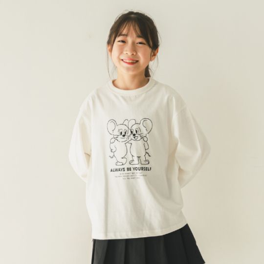 【25FW】MOUSE ロングＴシャツ / オフホワイト