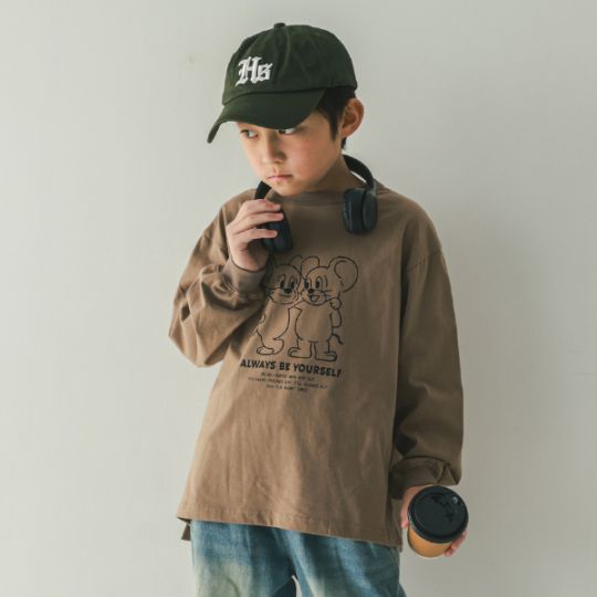 【25FW】MOUSE ロングＴシャツ / ブラック
