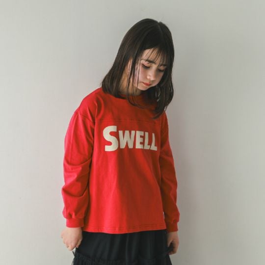 【25FW】SWELL ロングＴシャツ / レッド