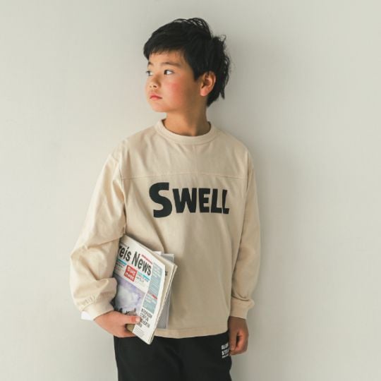 【25FW】SWELL ロングＴシャツ / チャコールグレー