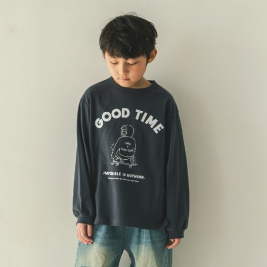 【25FW】GOOD TIME ロングＴシャツ / ベージュ