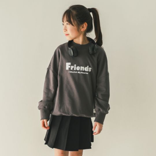 【25FW】FRIENDS トレーナー / チャコールグレー