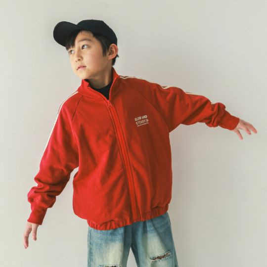 【25FW】ラインジップ ブルゾン / サンド