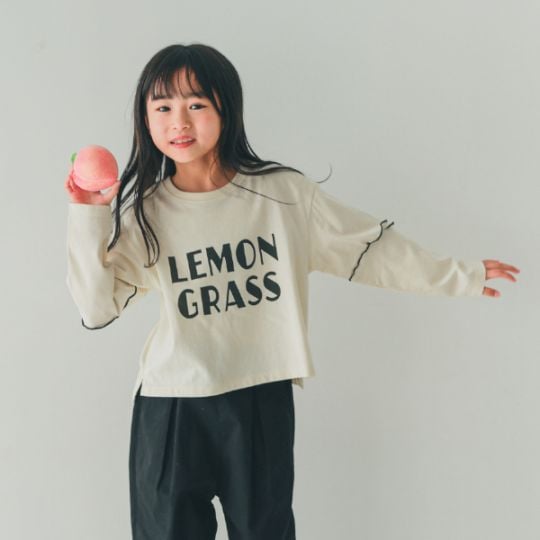 【25FW】LEMON GRASS ロングＴシャツ / ブラック