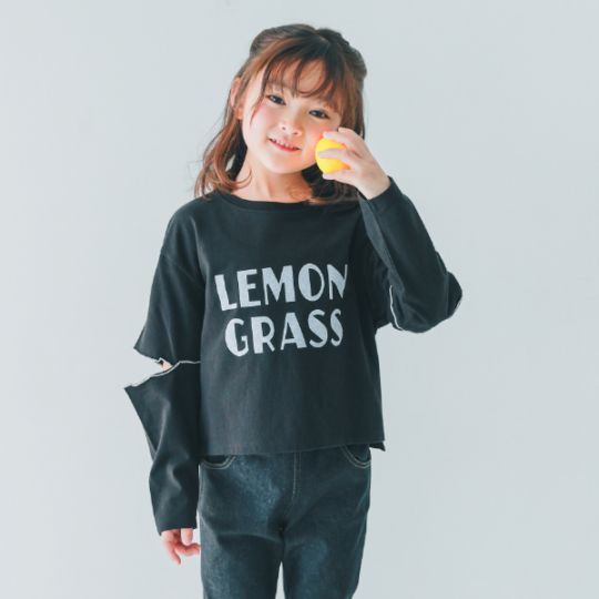 【25FW】LEMON GRASS ロングＴシャツ / ブラック