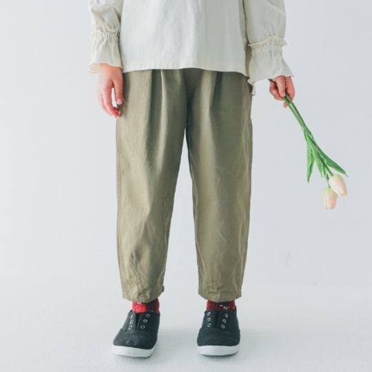 【25FW】ロング サーカスパンツ / カーキ