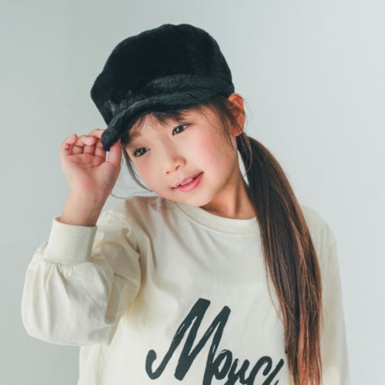 【25FW】ファー キャップ / ブラック