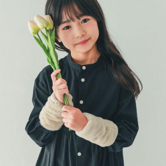 【25FW】ファー アームウォーマー / ブラック