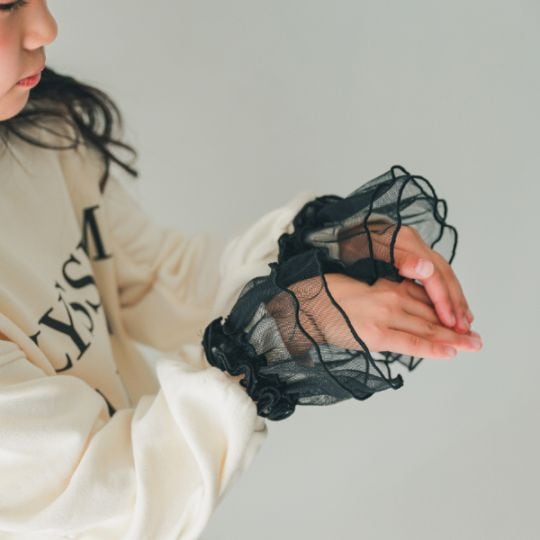 【25FW】チュール 付けフリル / アイボリー